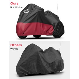 KEMIMOTO 3 Wheel Motorcycle Cover Compatible with Trike Models Freewheeler Tri Glide Ultra Goldwings Cover Waterproof Impermeable Outdoor All Weather Protection with Antenna Opening