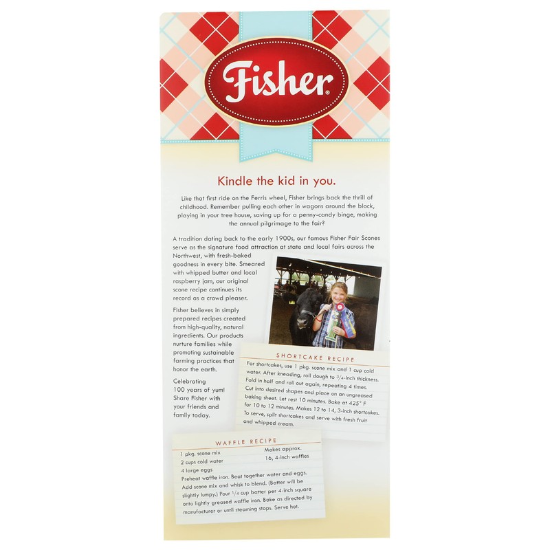 Fisher Orginial Fair Scone & Shortcake Mix, 18 OZ (Pack