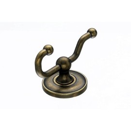Top Knobs ED2GBZD Bath Edwardian Collection 2.625 Inch Coat and Hat Hook with Smooth Backplate, German Bronze Finish