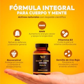 NMN Resveratrol NAD+ Glicinato de Magnesio Longevidad Health Hack