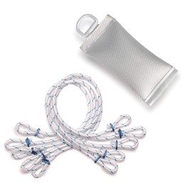 FLAGLY Premium Flags and Flags Attachment Set – 1 x Flag Weight 400 g + 5 x Rattle-Free Flag Loops, Flagpole Accessories