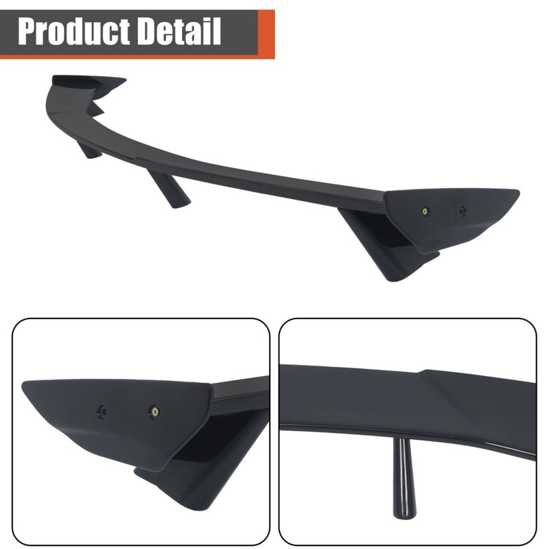 Rear Wing Lip Clear Coating Spoiler Replacement for Corvette C8