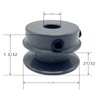 CMFG AK15-5/8 v Belt Pulley, 1.55 inch OD, 5/8 Inch