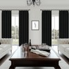 MRTREES Curtain Children's Room Curtains Black Blackout Curtains with Ruffle