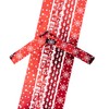 Gebrüder Bertels Froebel Stars, Paper Strips Red/White Foil Print, 24