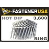 1 3/4" Ring A153-D HOT DIP Coil Roofing Nails 3.6M