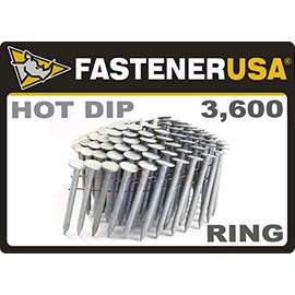 1 3/4" Ring A153-D HOT DIP Coil Roofing Nails 3.6M Box