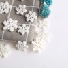 CCINEE Snowflake Snowflake 15-25mm White Approx 48pcs Decorative Craft Materials
