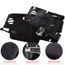 Unbranded Dash Mat For Toyota RAV4 Prime Hybrid XA50 2019 2024 Dashboard Cover Dashmat