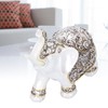 Resin Elephant Feng Shui Statue Wealth Lucky Figurine Crafts Home