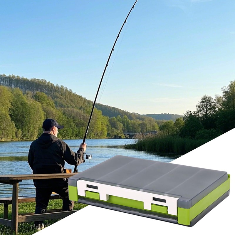 Fishing Lure Organizer - Trout Tackle Box With Dividers |