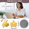 Tigeen 12 Pcs Year Service Reward Pins Star Enamel Pins