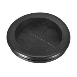 uxcell Rubber Grommets 2-3/8" (60mm) Drill Hole, 2-1/16" (52mm) ID Single Sided Hole Plugs Ring Gasket for Firewall Cable Wire Protecting, Black