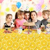 4 Pack Lemon Tablecloth Lemons Summer Party Tablecover Rectangle Table