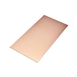 Taiho Copper Plate: Length 3.9 x Width 7.9 x Thickness 0.01 inch (100 x 200 x 0.3 mm) | Metal Material Copper Plate