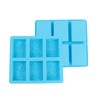 Rectangle Silicone Soap Molds - 2pc Set New 6 Cavity