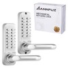 ANNFUZ Mechanical Keyless Entry Door Lock with Keypad,Double-Sided Combination Opening