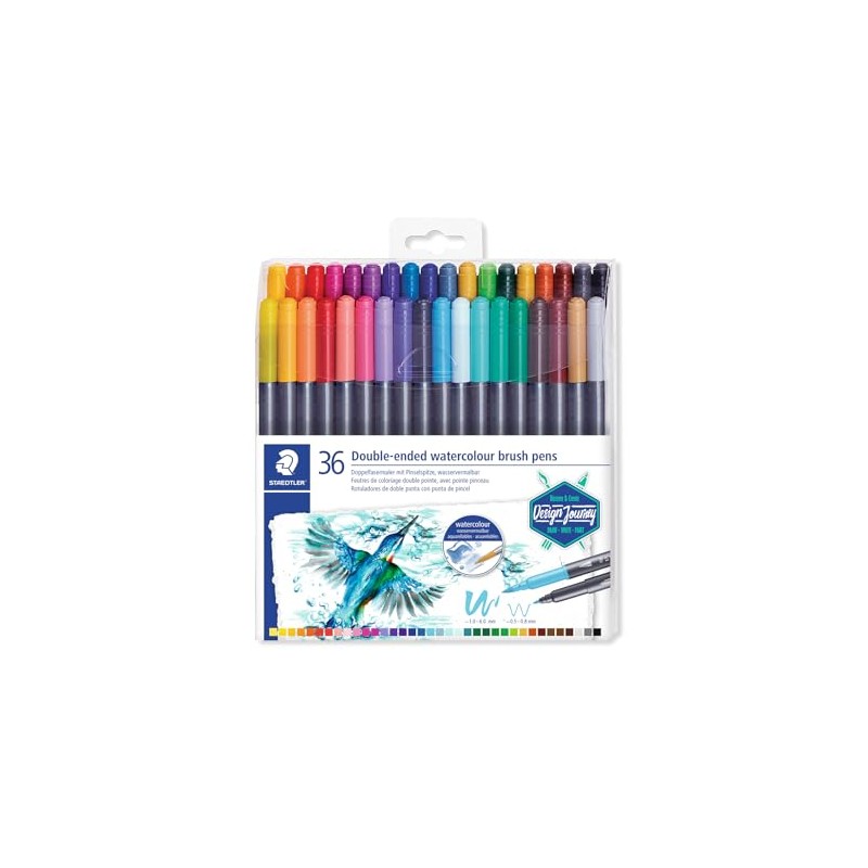 STAEDTLER Est. Marc. dos puntas acuarelable 36 Pzs