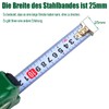 Pocket Tape Measure with Metric Scale, Viewing Window for Direct