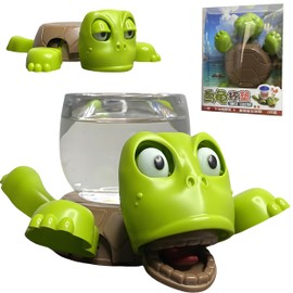 Turtle Cup Holder Funny, 3D Printed Turtle Coaster with Additional Table Coasters for Drinks, Funny Coasters Gift for Women, Green