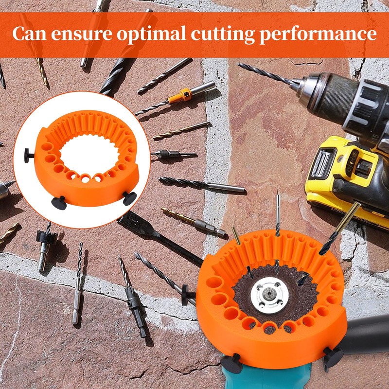 Drill Bit Sharpener, 1 Pcs Drill Sharpener, Angle Grinder Drill