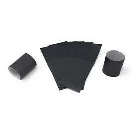 N. F. String & Son Black Paper Napkin Bands with Self-Sealing Glue, 2000/Box (Black, 2000)