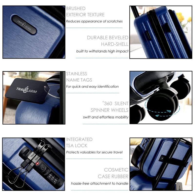 TravelArim Expandable, Navy, 22 Inch