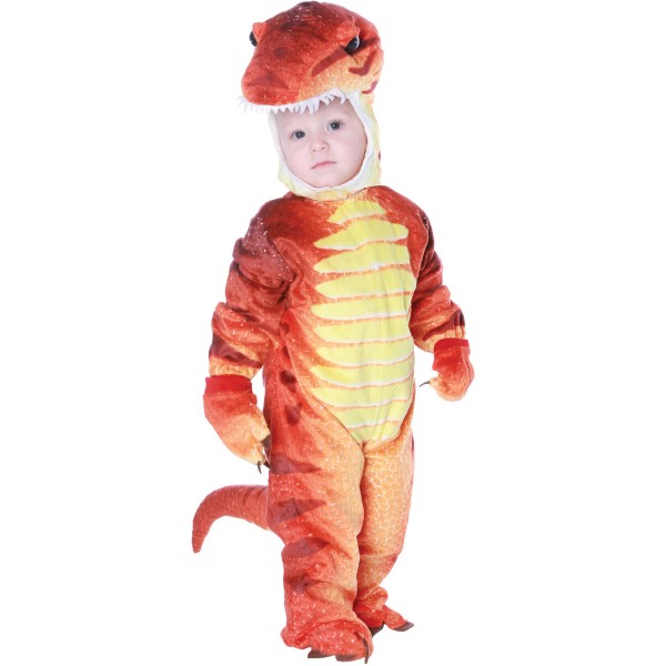 Cretaceous Dinosaur Red T-Rex Costume Child's Small 4-6