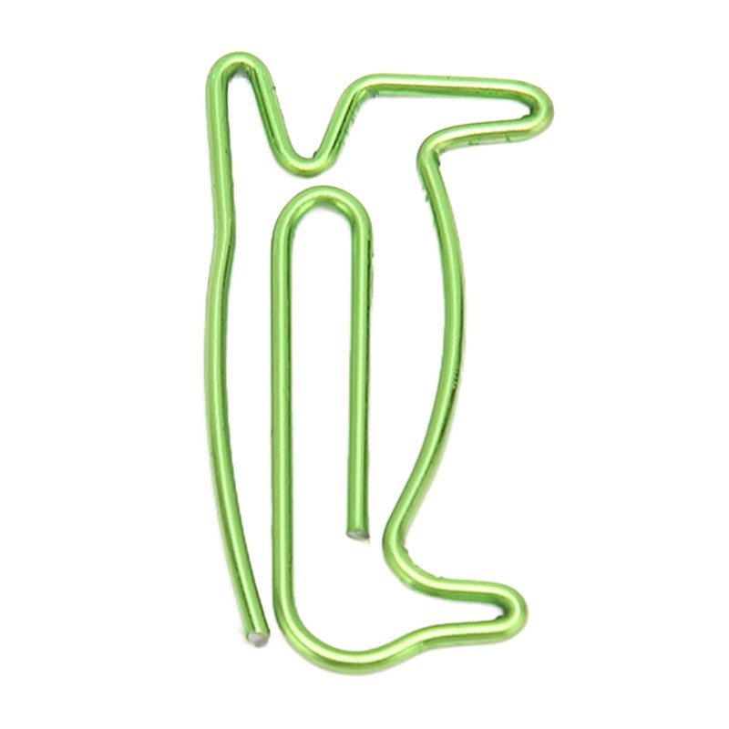 100Pcs Paper Clips Cute Unique Penguin Shape Electroplating Process Lightweight