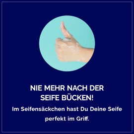 Nylon Soap Bag for Frothing, Drying and Storing Soap, Comfortable Exfoliating and Massage Effect, Pack of 2, Handmade for Larum Sports