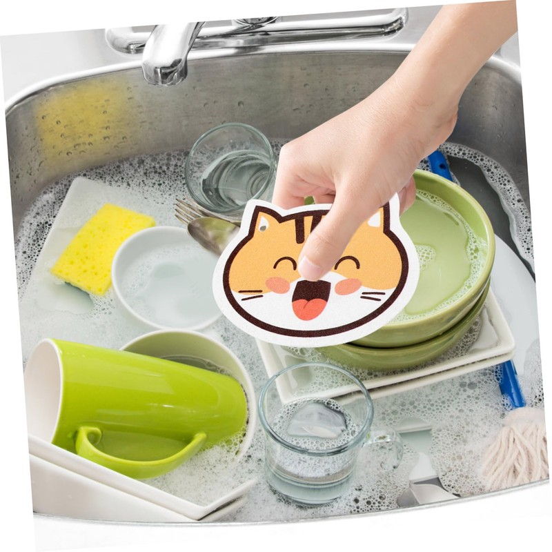 Baluue Pcs Cellulose Sponge Cleaning Multi-Function Kitchen Scrub Sponge for