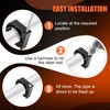 100 PCS 1/2" Half Clamps J-Hook with Nails for PEX,
