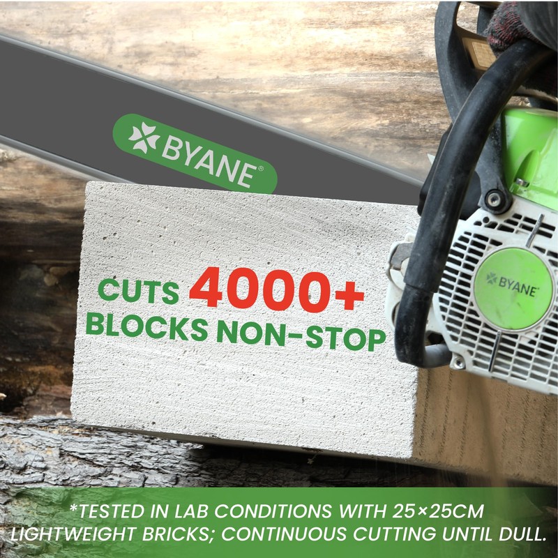 Byane 18-Inch Carbide Chainsaw Bar and Chain Combo for Stihl,