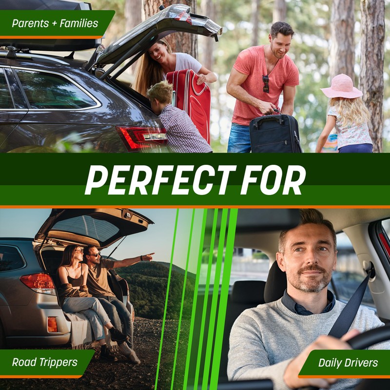 DRIVE - Back Seat Trunk Organizer, Space Saving Hanging Car
