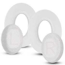 Joghaw Full Cooling Gel Replacement Earpads for Bose Quiet Comfort QC35 Headphones Ear Pads Cushions with Breathable Ice Silk Fabric, High-Density Noise Cancelling Foam - White