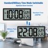 WallarGe 14.5'' Large Digital Wall Clock Battery Operated with Jumbo