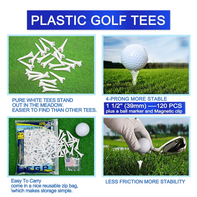 1 1/2 Inch Plastic Golf Tees,Short Golf Tees Plastic 120