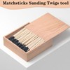 50 Pack Sanding Sticks, Matchsticks Sanding Sticks for Plastic Models,