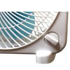 Seasons Comfort 9 Inch Tabletop Box Fan, 3 Speeds, Quiet
