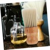 Mikinona Barber Hair Brush Face Cleaning Brush Wooden Handle Professional