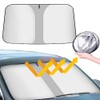 Car Sun Protection Front Windscreen Inside, 134 x 65 cm
