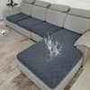 KELUINA Waterproof Couch Cushion Covers, Jacquard Magic Sofa Cushion Covers