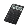 Casio Design Calculator, Just Type, Stylish Iron Black, 12 Digit,