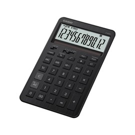 Casio Design Calculator, Just Type, Stylish Iron Black, 12 Digit, JF-M200-BK-N