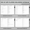 JUBTIC End of Life Planner, Estate Planning Organizer, Death Planner