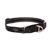 Rogz Webbed Control Obedience Dog Collar Black Large