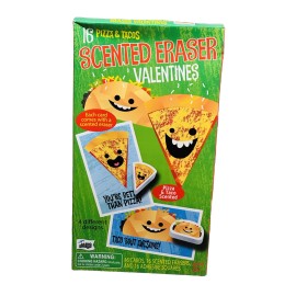 Taco 16 Pizza And Tacos Scented Eraser Valentines 4 Different Designs Ages 3+