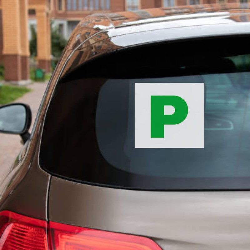 Glamified Fully Magnetic P Plates for Car New Driver -