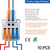 GKEEMARS 10 Pcs Lever Wire Connectors, Quick Wiring Cable Connector