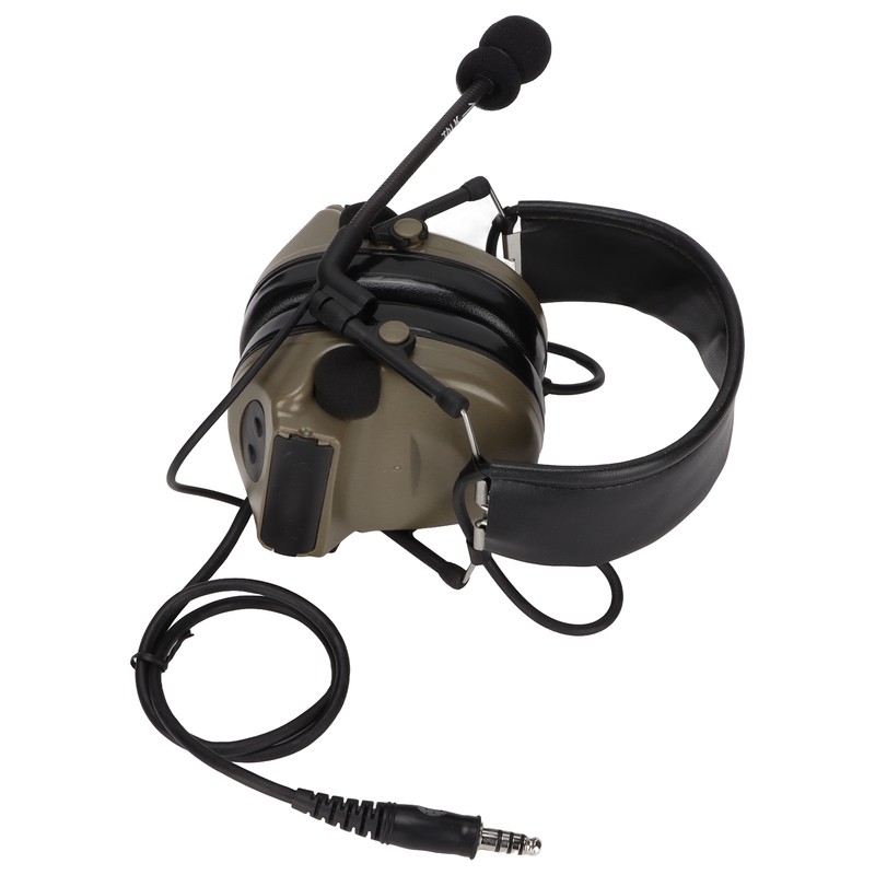 7.1mm Silicone Earmuffs Hearing Noise Reduction Walkie Talkies Headset U94